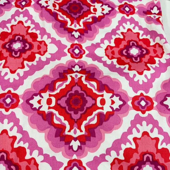 NWT Kensie womens pink white shift dress knee length 60s 70s vibes. Size 4 - Picture 6 of 8